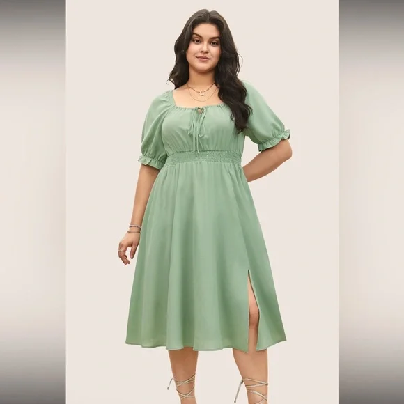 BloomChic | Dresses | Bloomchic Green Boho Gathered Slit Midi Dress Size 2224 Plussize Nwot | Poshmark BloomChic | Dresses | Bloomchic Green Boho Gathered Slit Midi Dress Size 2224 Plussize Nwot | Poshmark